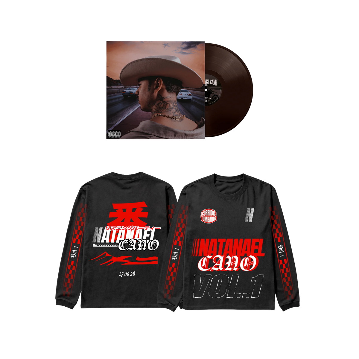 Natanael Cano - Vol. 1 Vinilo + Merch Oficial
